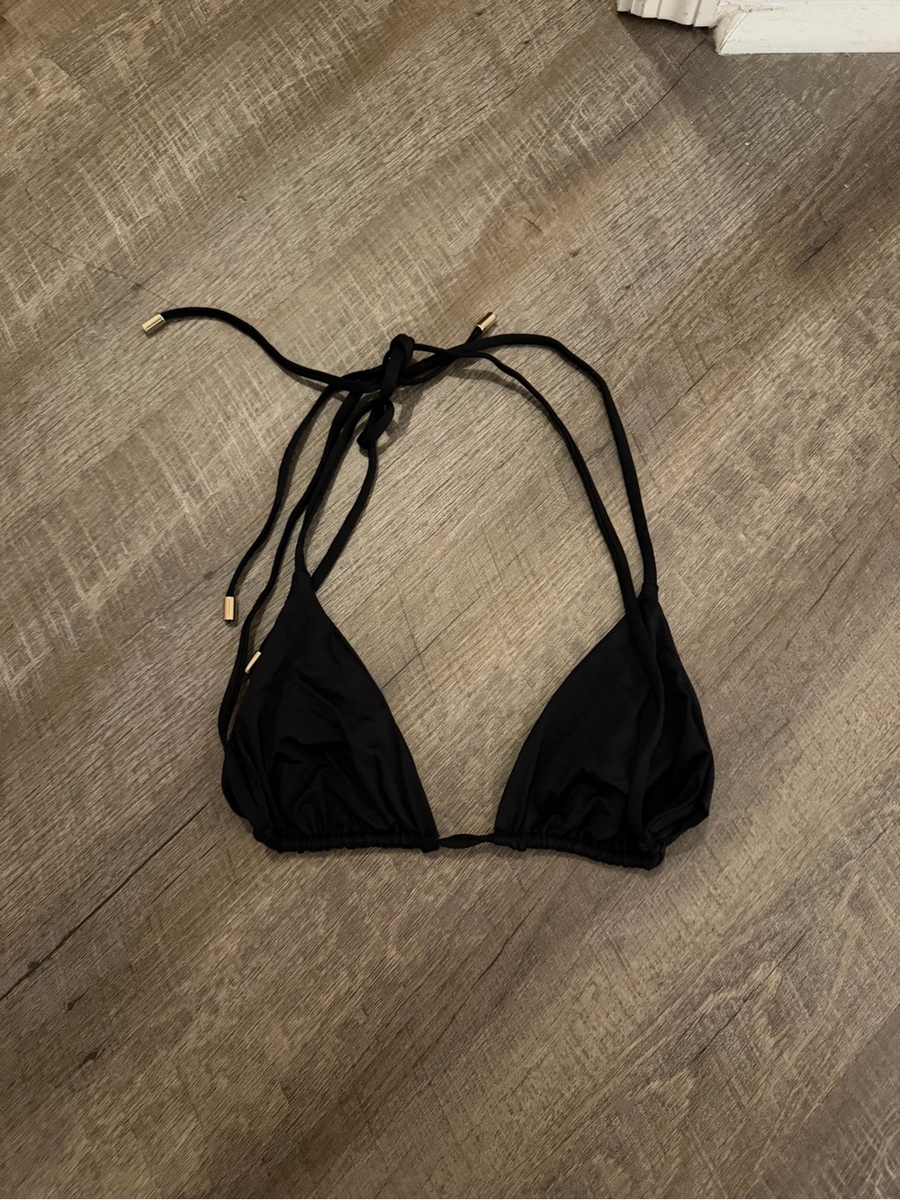 Black Triangle Bikini Top - Monday Swimwear